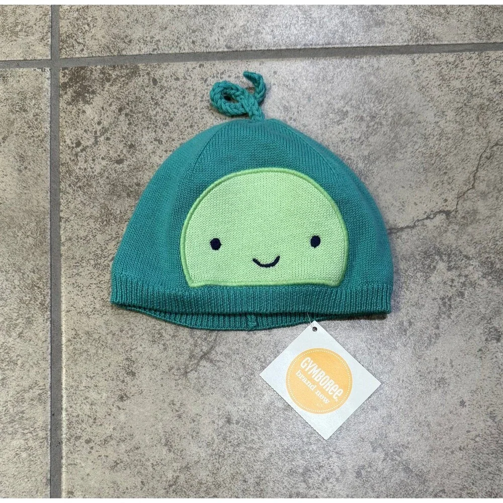 Gymboree Sweet Pea Hat Boys Size 0-3 Months NWT